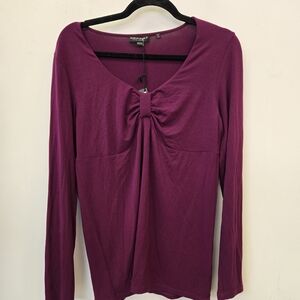 NWT Repeat  Deep Magenta Long Sleeve Top